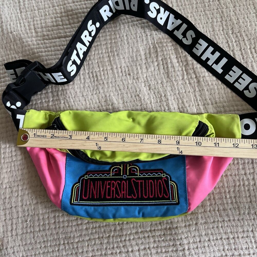 Universal Studios Retro Neon Waist Bag Fanny Pack 30th Anniversary See The Stars - Picture 8 of 12